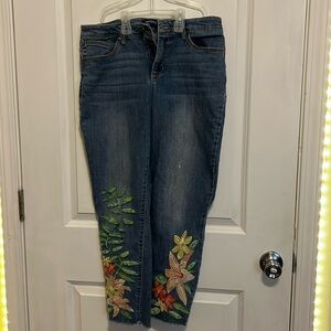 Embroidered jeans